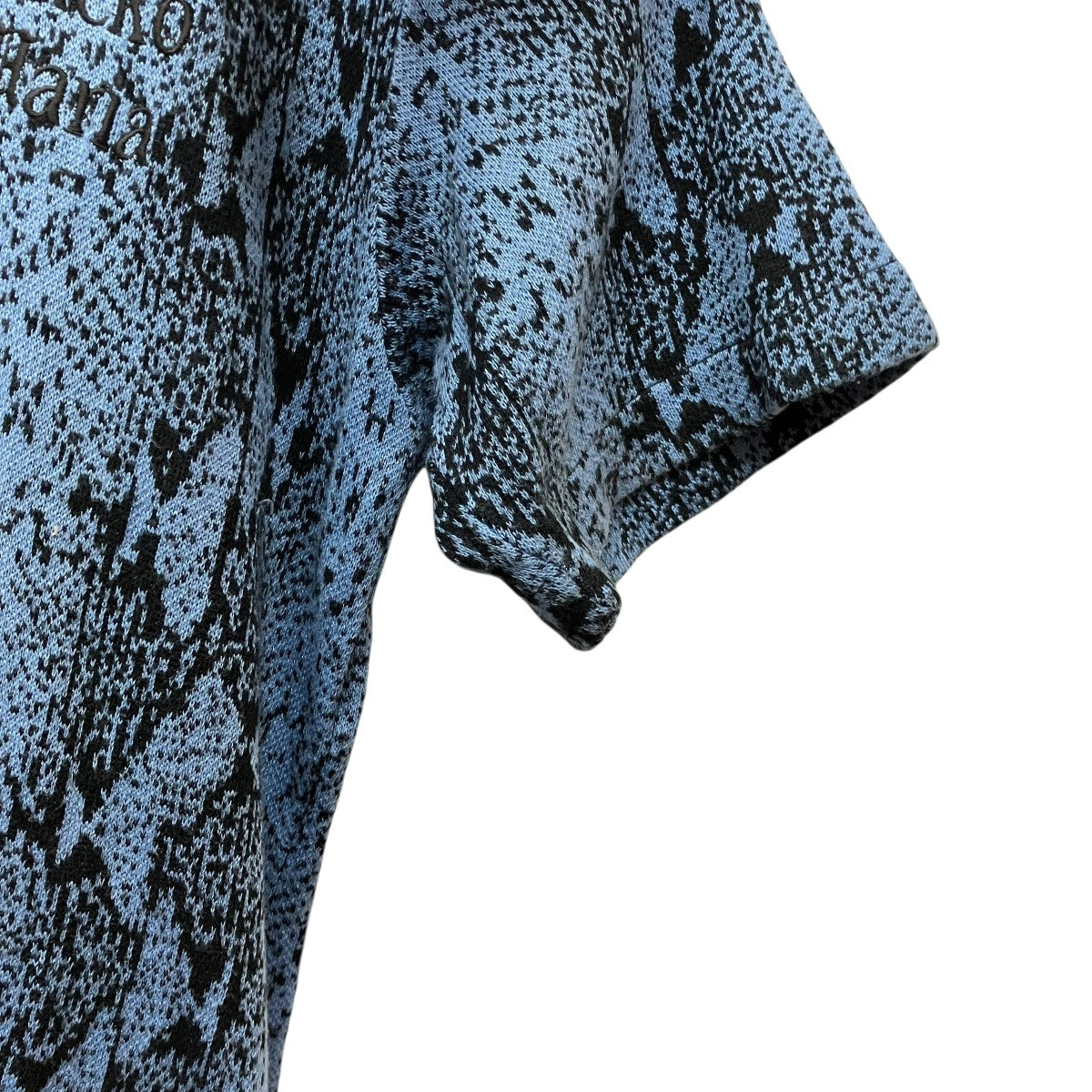 WACKO MARIA PYTHON JACQUARD KNIT POLO SHIRTパイソンジャガードニットポロシャツ 古着・中古-5枚目のアイテム画像