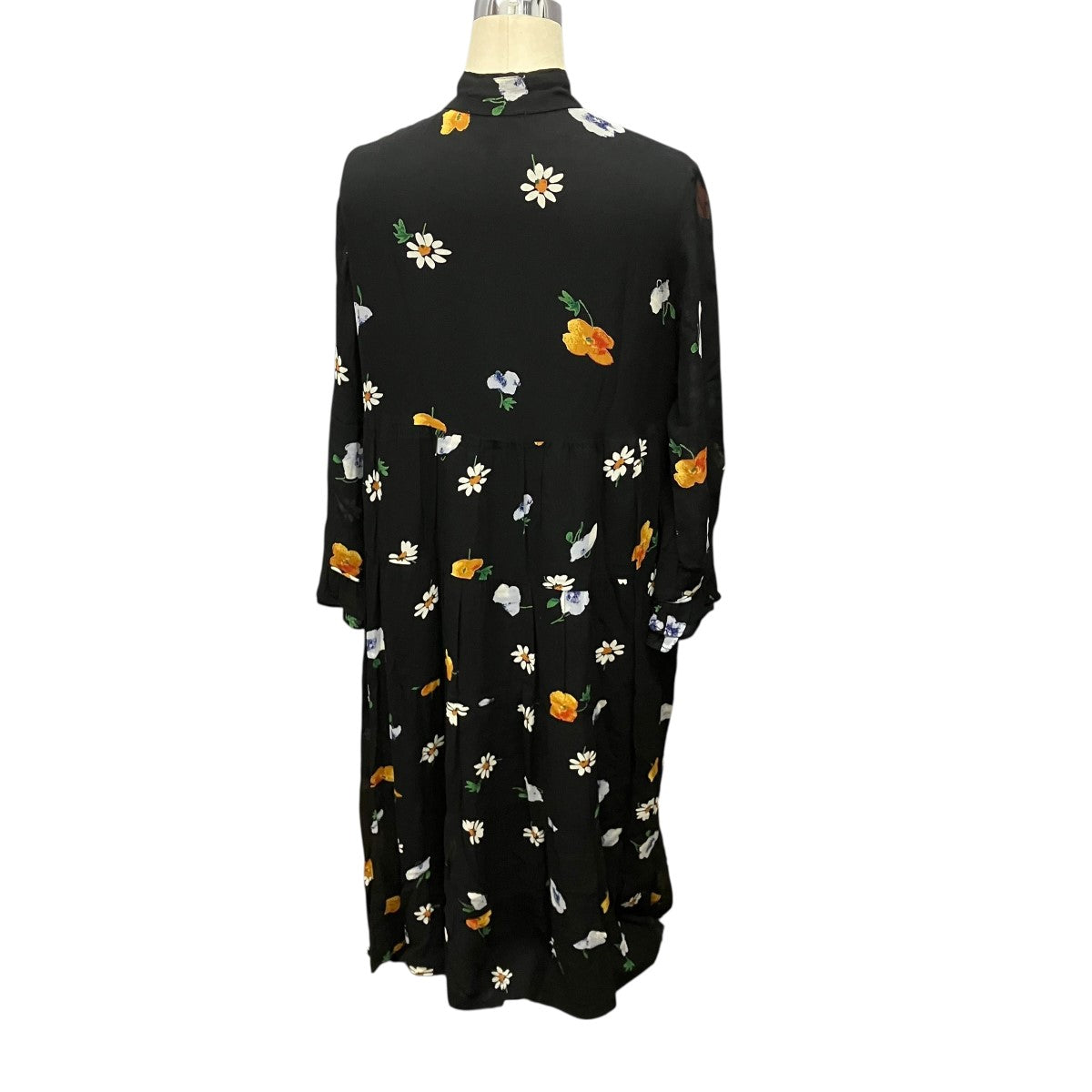 Ganni 花柄フレアワンピース 古着・中古-2枚目のアイテム画像