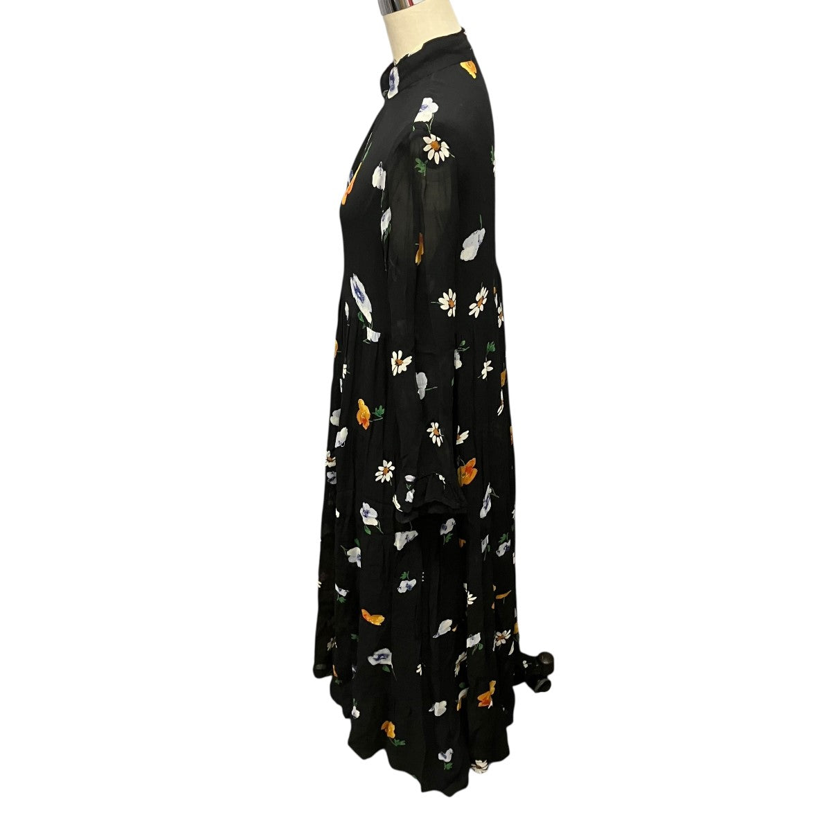 Ganni 花柄フレアワンピース 古着・中古-3枚目のアイテム画像