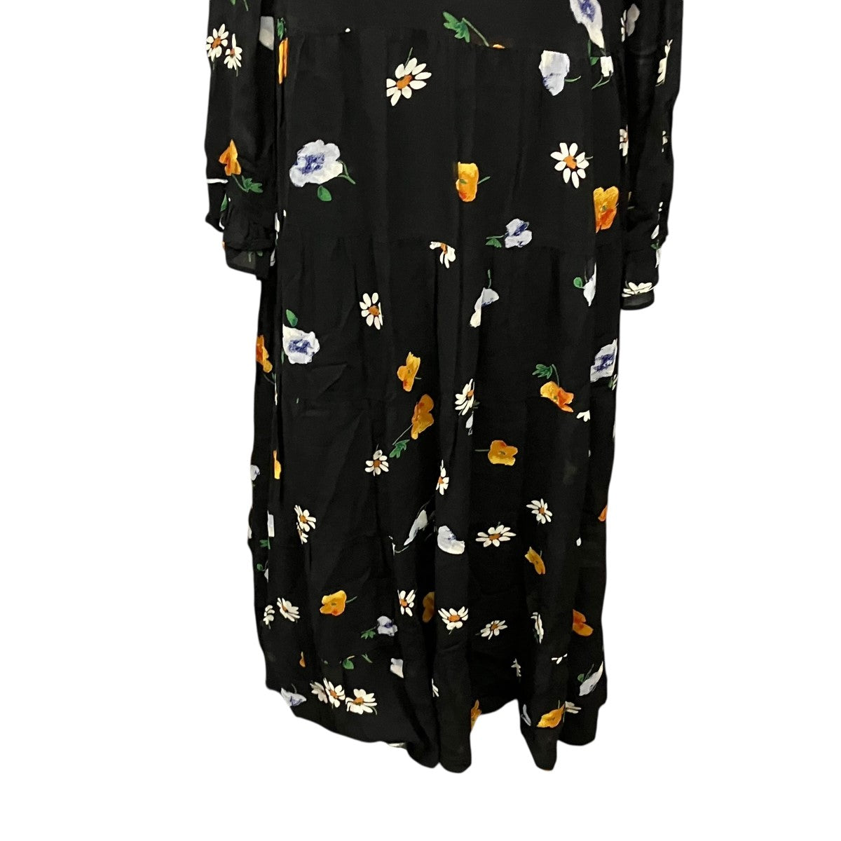 Ganni 花柄フレアワンピース 古着・中古-5枚目のアイテム画像