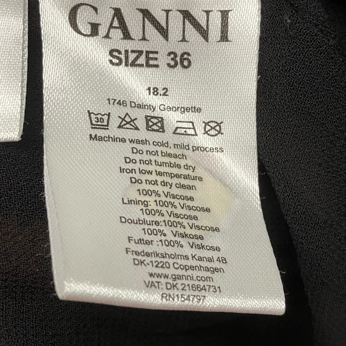 Ganni 花柄フレアワンピース 古着・中古-7枚目のアイテム画像