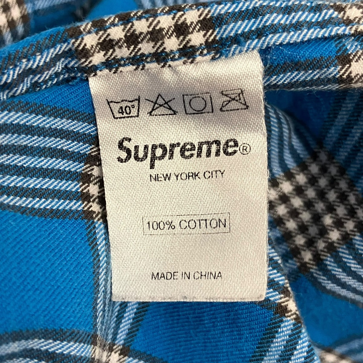 Supreme Plaid Flannel Shirtプレイドフランネルシャツ 古着・中古-7枚目のアイテム画像