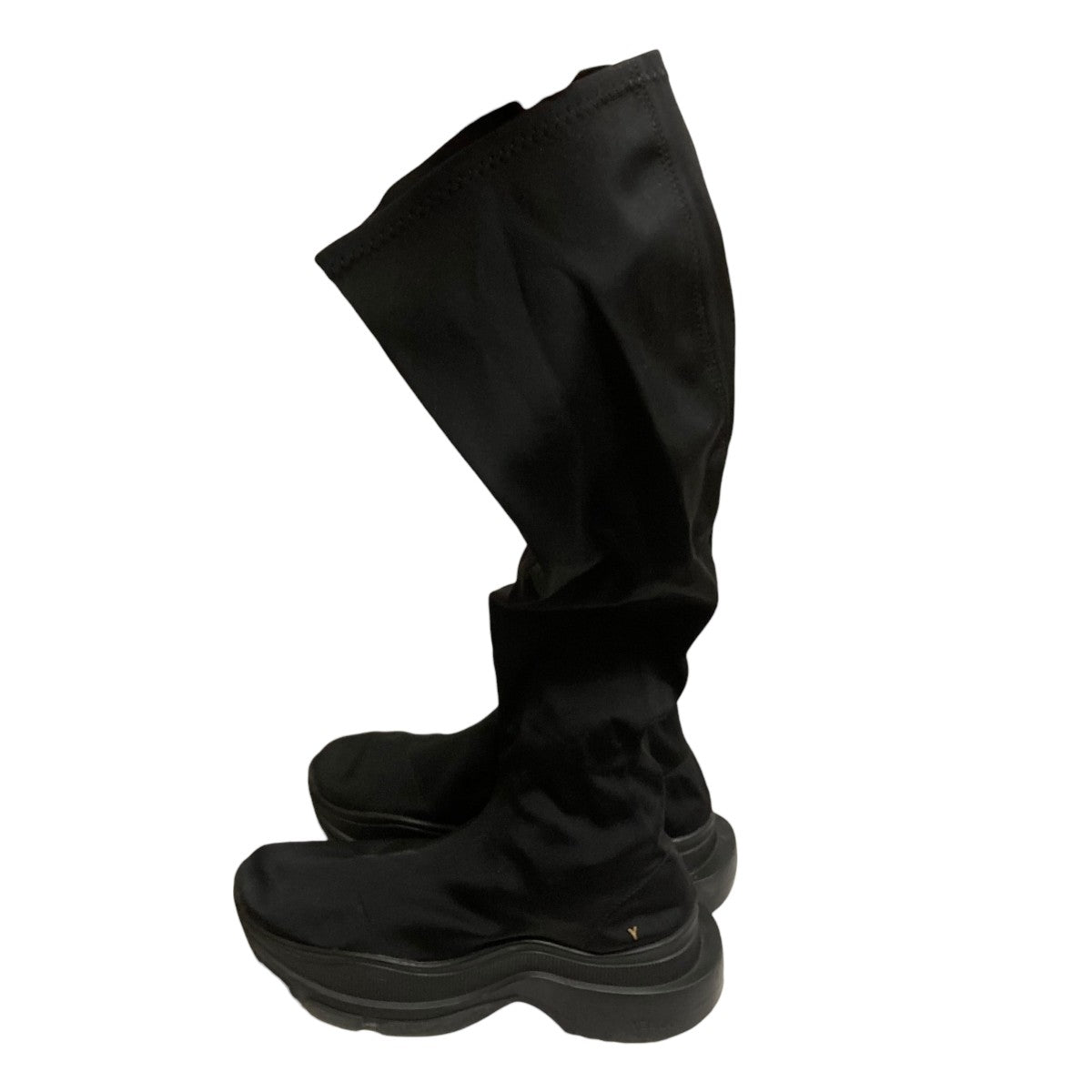 YELLO TOKYO BLACK SNEAKER LONG BOOTSロングソックスブーツ 古着・中古-3枚目のアイテム画像