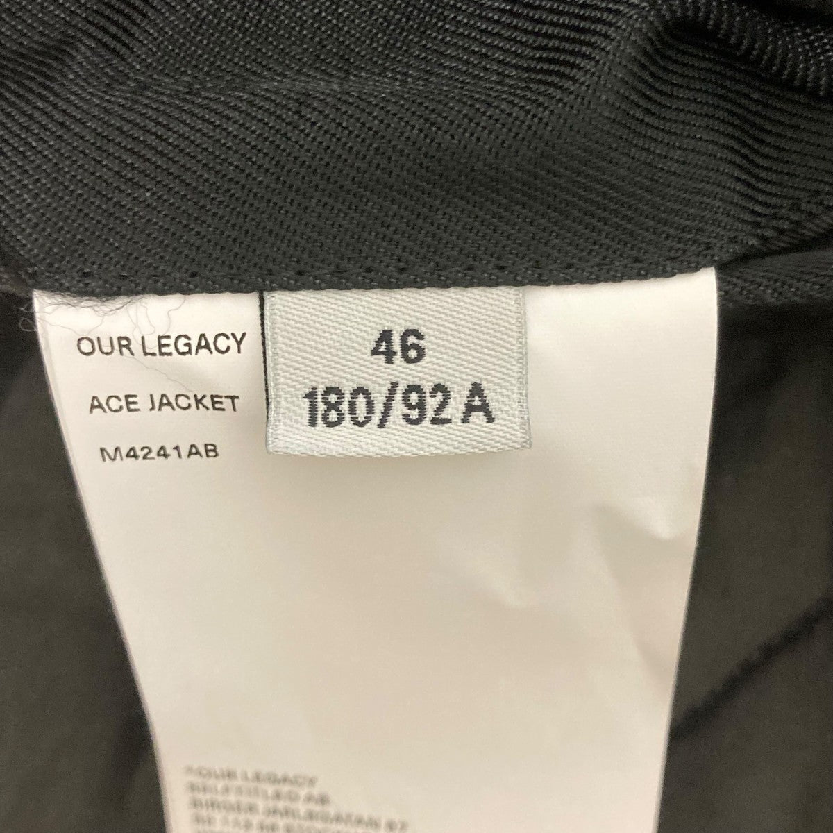 24AWACE JACKET中綿フライトジャケットM4241AB