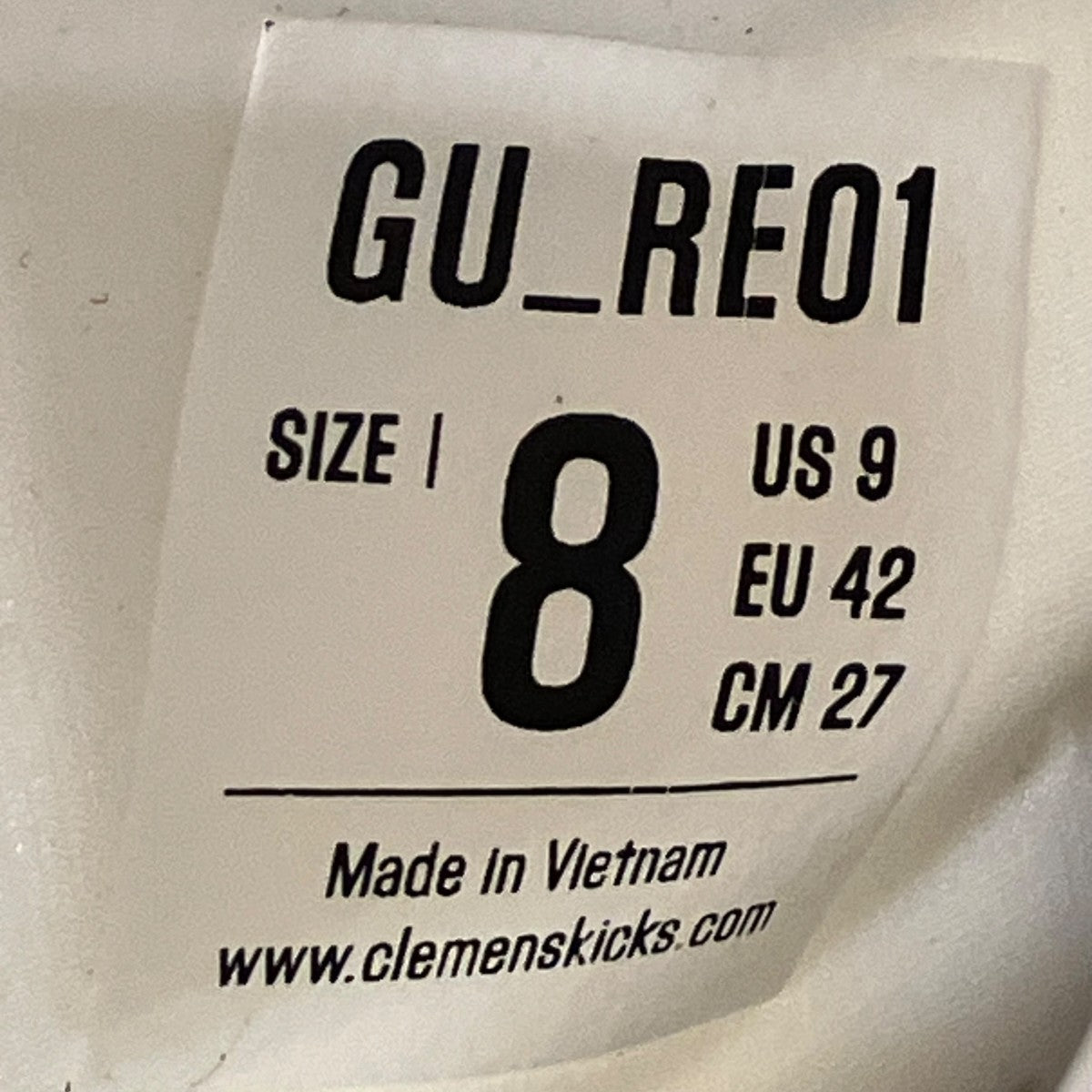 ローカットスニーカーGU-RE01