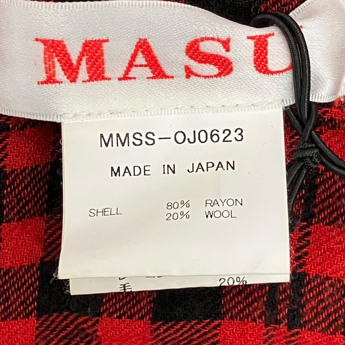 MASU 23SSPLAID HOOD SCARFプレイドフードスカーフMMSS-OJ0623 古着・中古-5枚目のアイテム画像