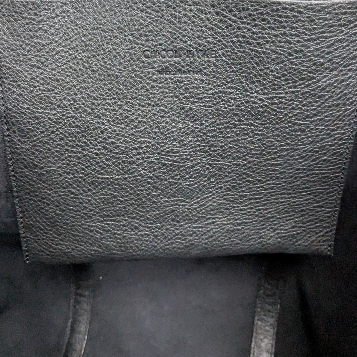 CHACOLI×HYKE TOTE BAG Mレザートートバッグ ブラック｜【公式