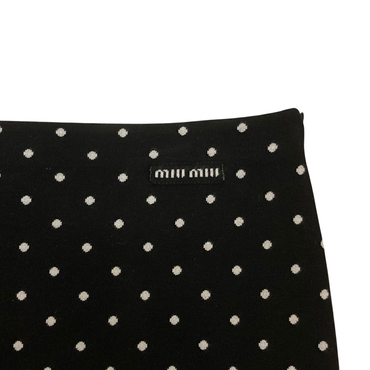 MIU MIU(ミュウミュウ) 23SSドット柄スカートMM6473 MM6473 ブラック
