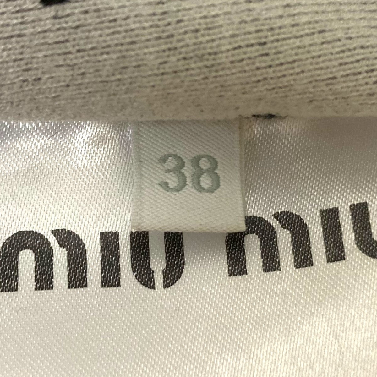 MIU MIU(ミュウミュウ) 23SSドット柄スカートMM6473 MM6473 ブラック
