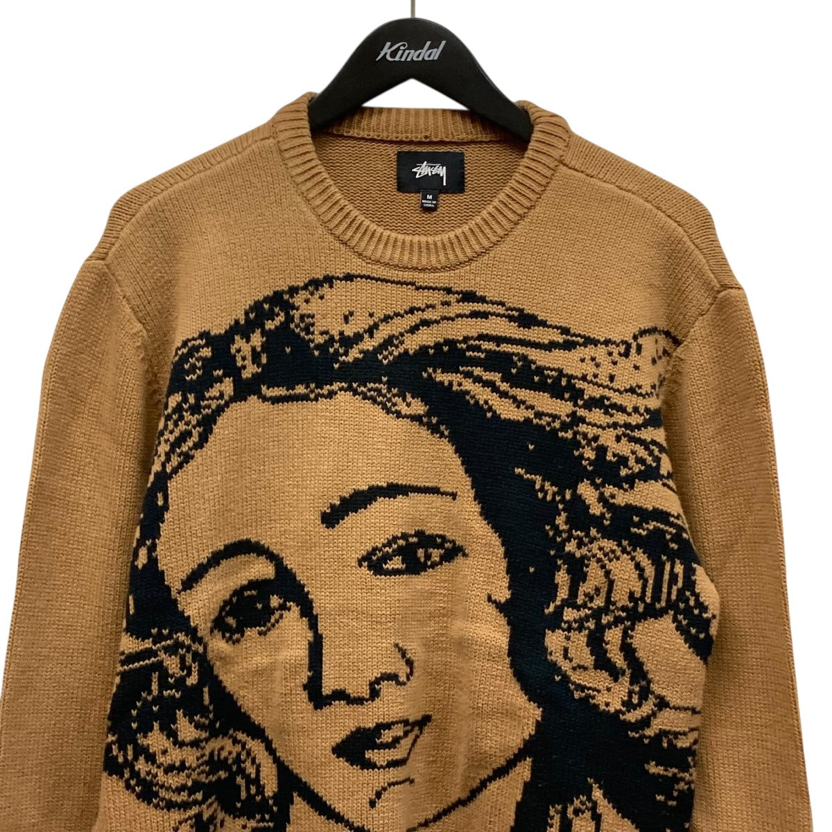 stussy(ステューシー) グラフィッククルーネックニット ブラウン