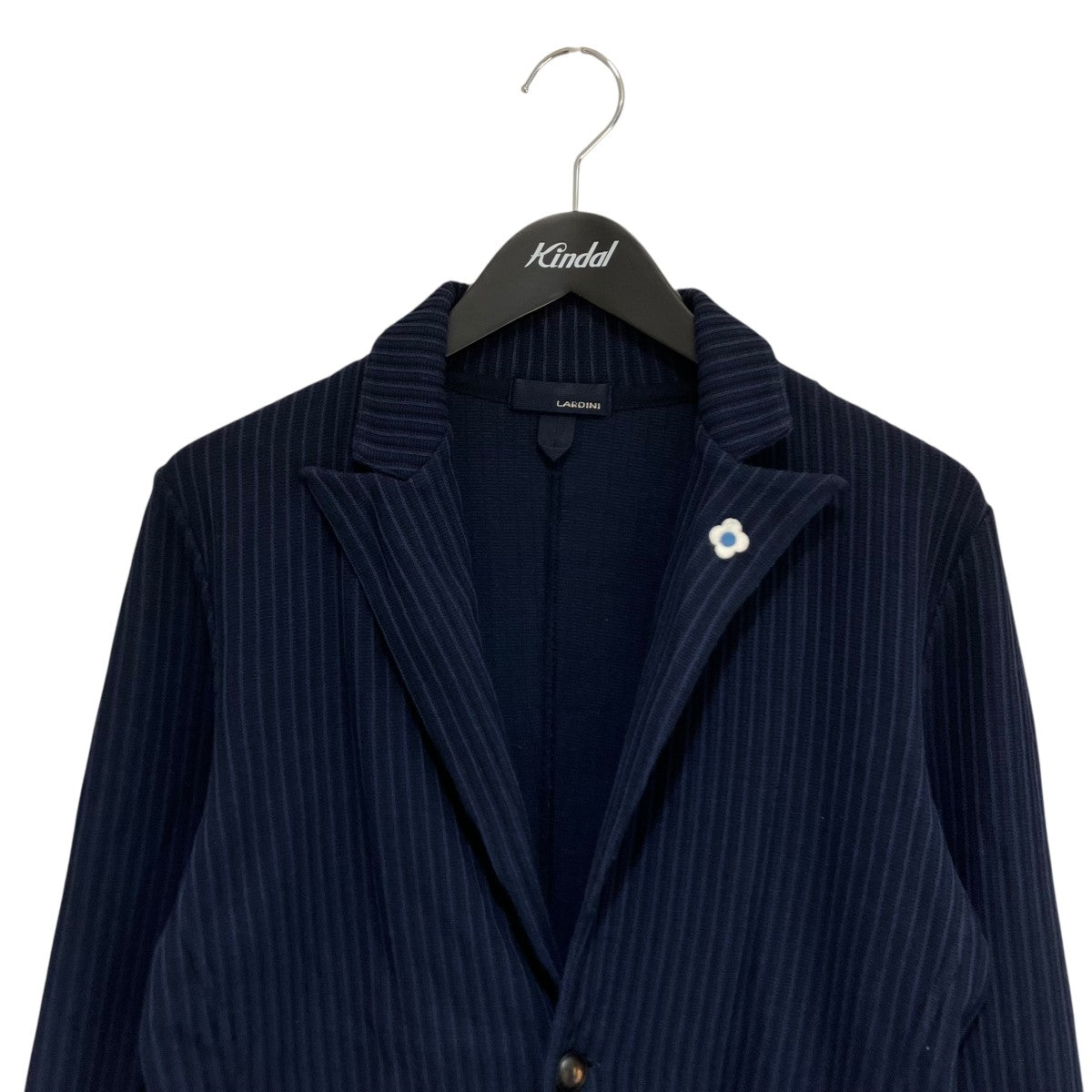 LARDINI ネイビー ストライプ テーラードジャケット LARDINI(ラルディーニ) ストライプテーラードジャケットJMLJM20