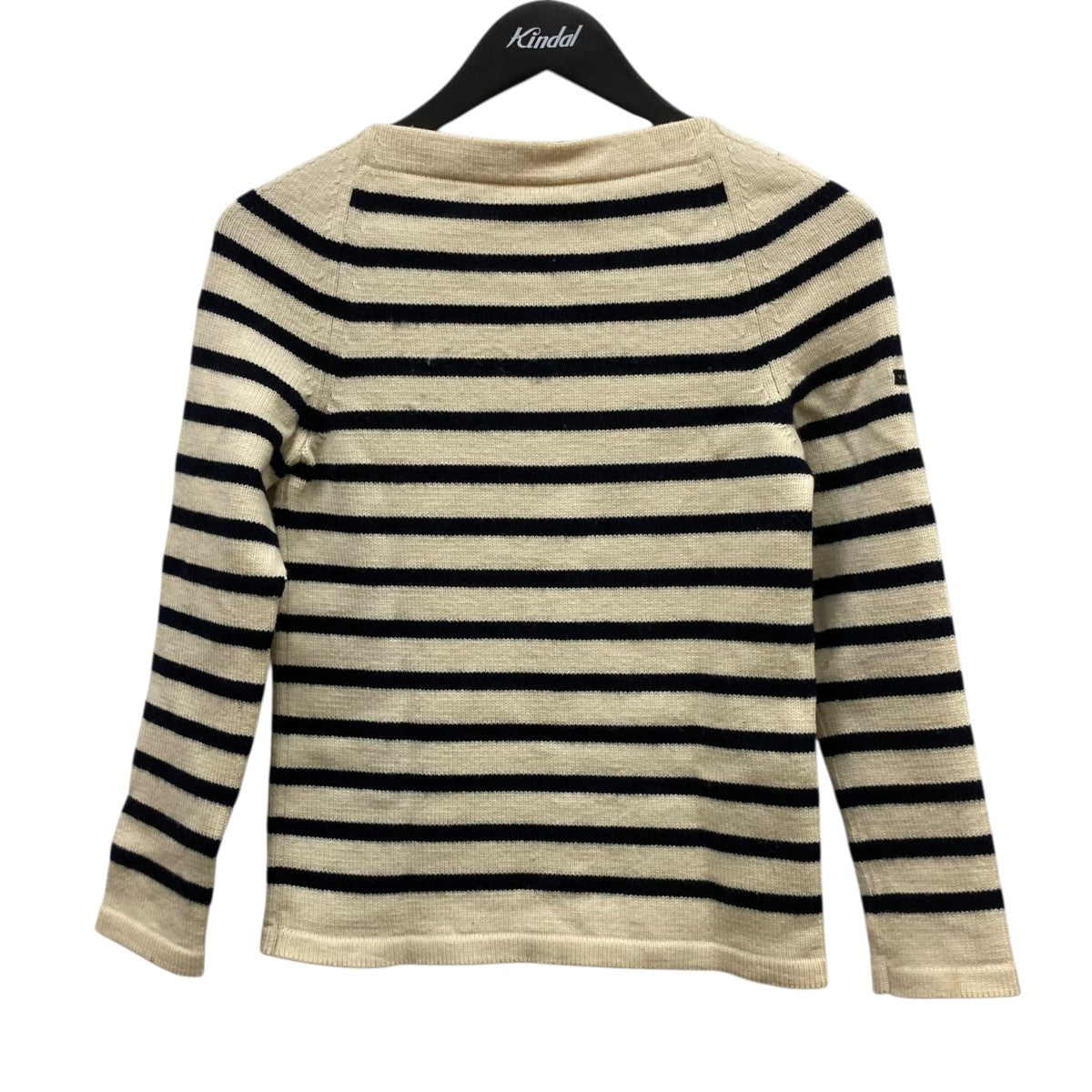 YURI PARK(ユリパーク) バックリボンボーダーニット アイボリー