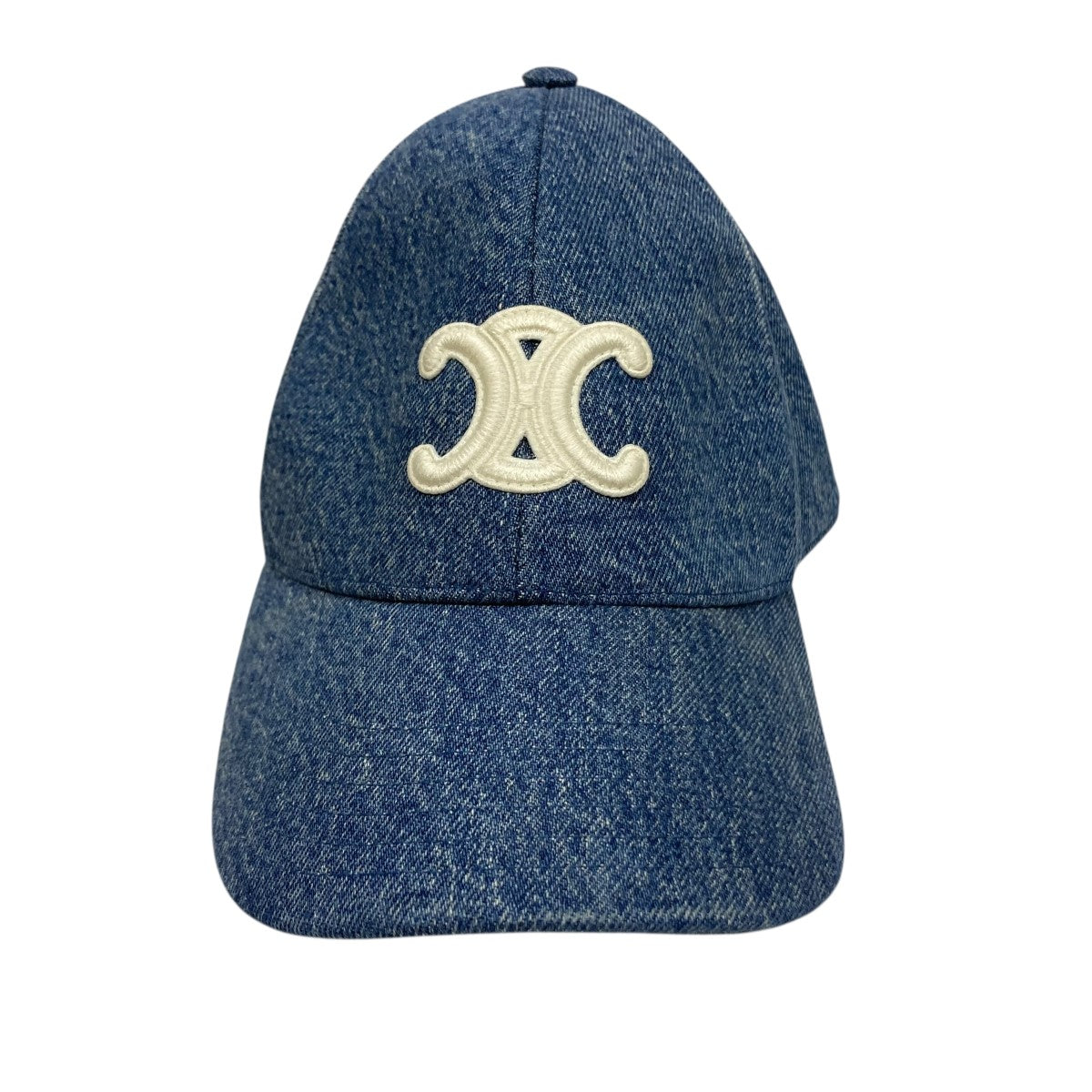 CELINE トリオンフデニム ベースボールキャップ M CELINE】セリーヌ トリオンフ ベースボールキャップ デニム (CELINE