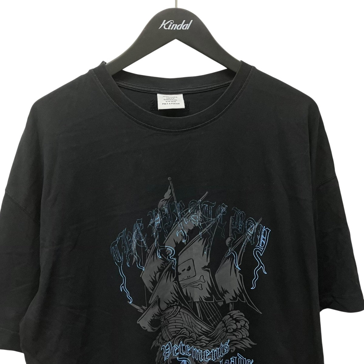VETEMENTS Pirate BayプリントTシャツSS20TR133 古着・中古-3枚目のアイテム画像