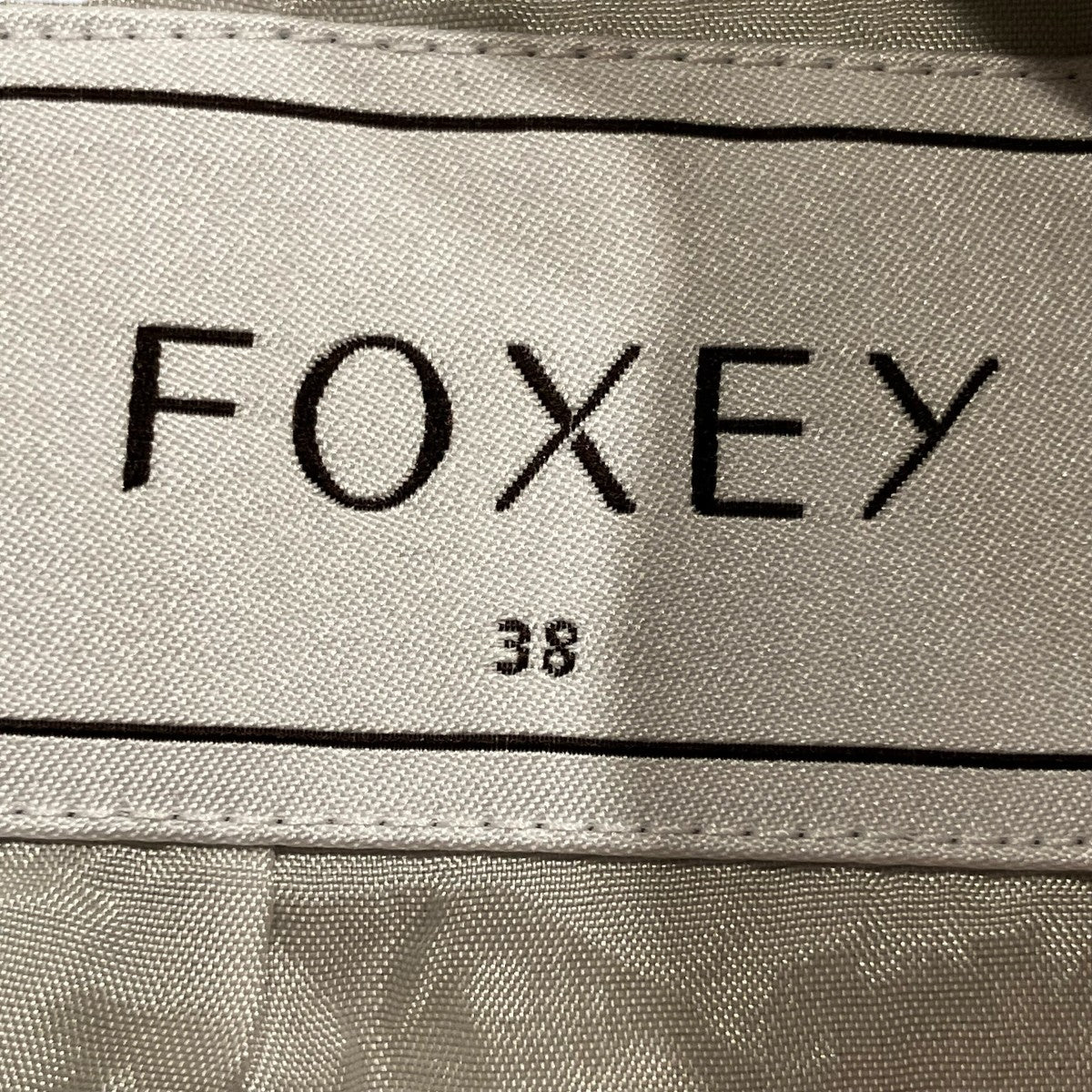 FOXEY フリル半袖ワンピース34499-AOFY04K 34499-AOFY04K 黄緑 サイズ