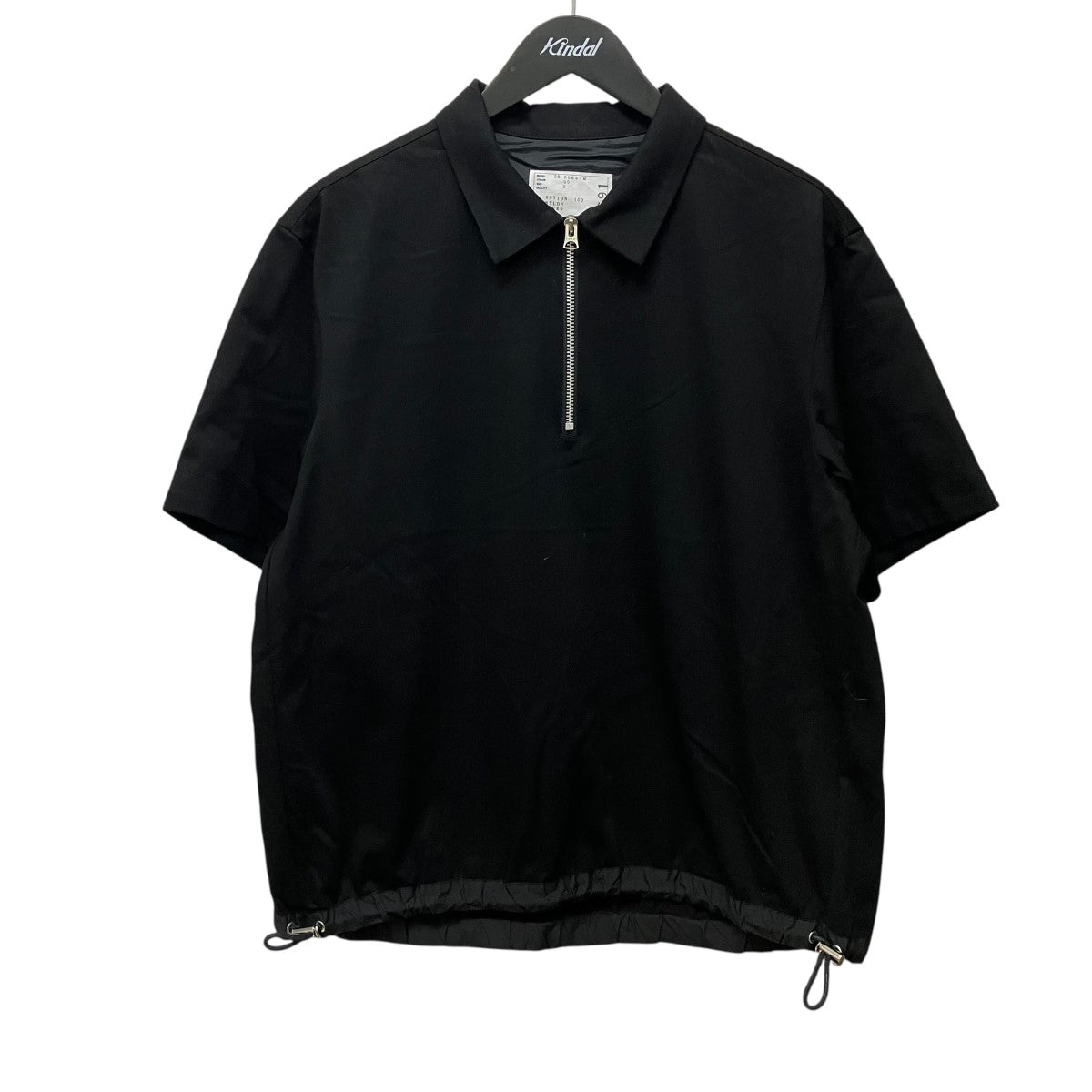 sacai 25SSハーフジップシャツ25-03691M 古着・中古-1枚目のアイテム画像