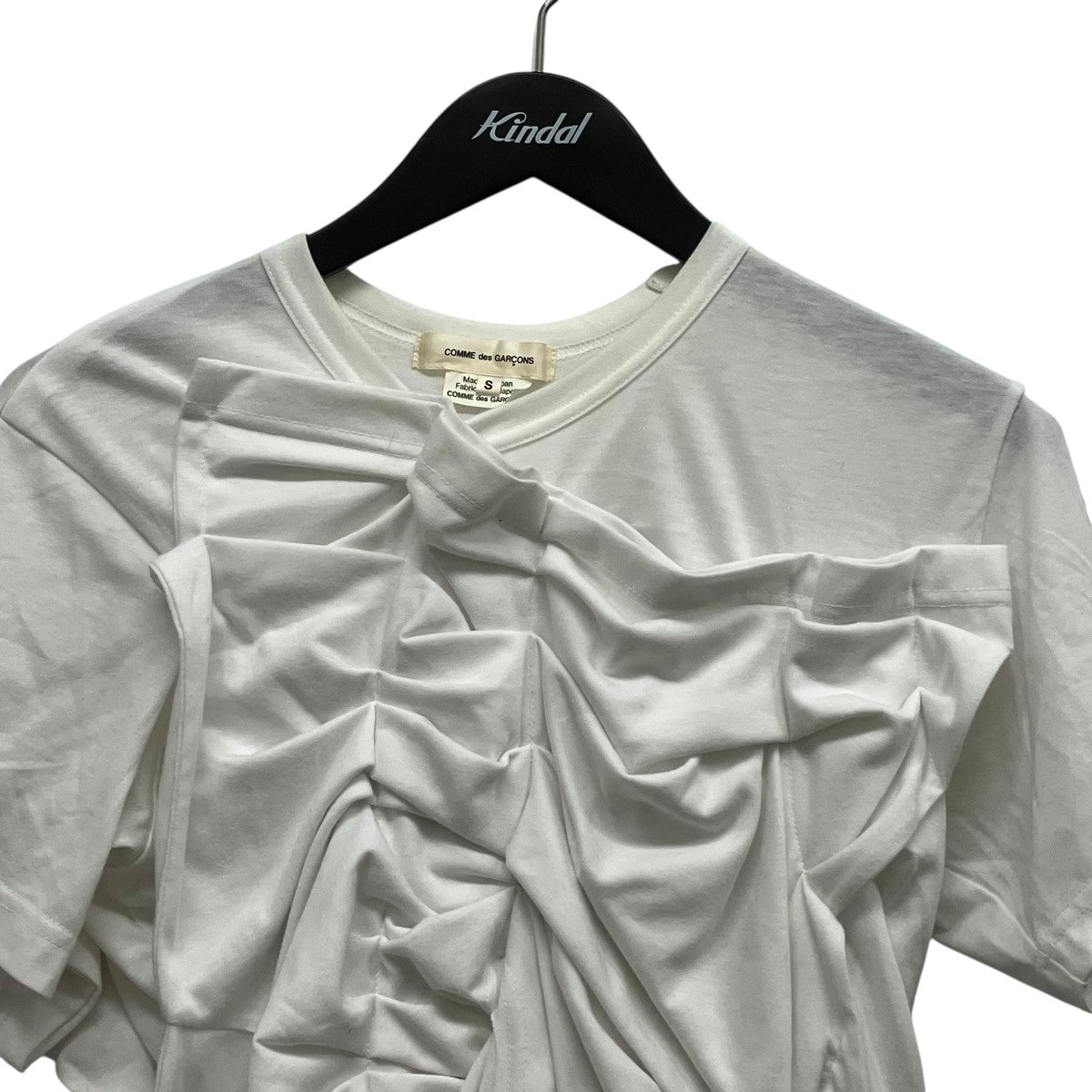 COMME des GARCONS 24SSギャザーデザインTシャツGL-T006 古着・中古-3枚目のアイテム画像
