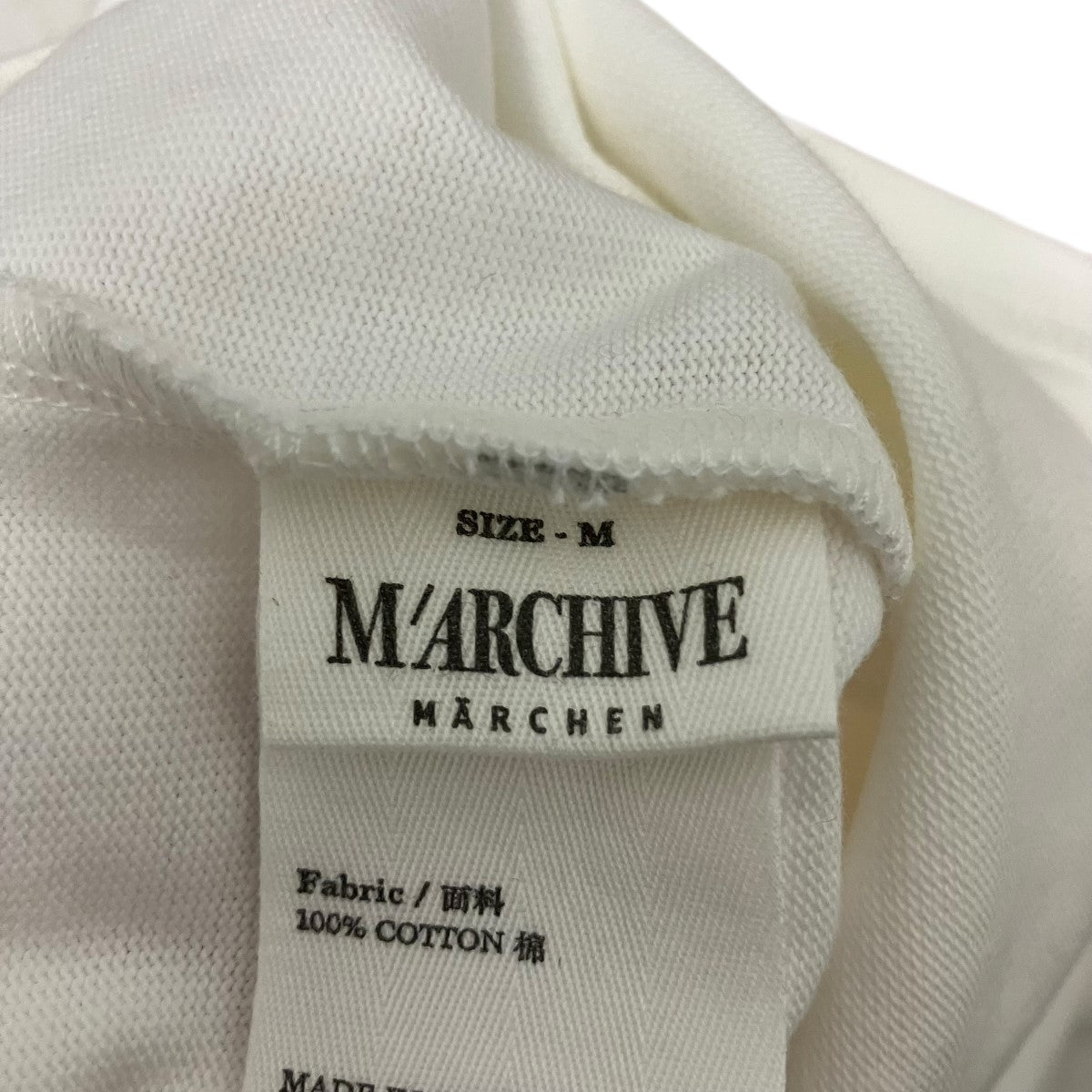 MARCHIVE リンガーノースリーブカットソー 古着・中古-5枚目のアイテム画像