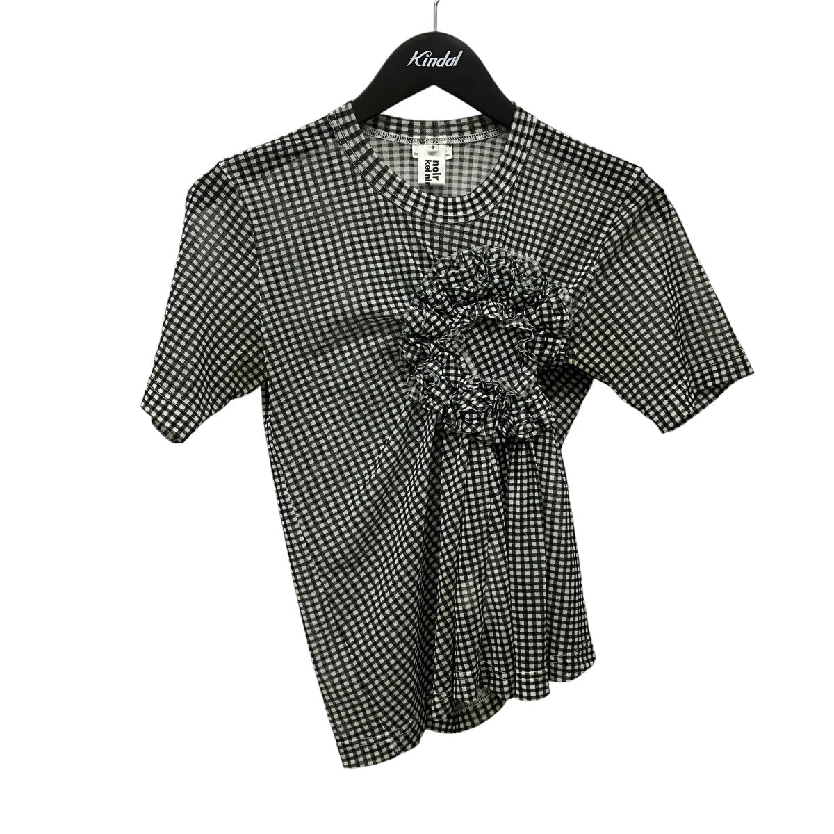 noir kei ninomiya ドレープシアーブラウス3K-T014 古着・中古-1枚目のアイテム画像