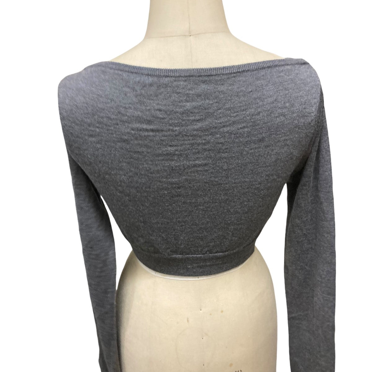 MIU MIU(ミュウミュウ) クロップド2WAYニットMMLB07 MMLB07 グレー