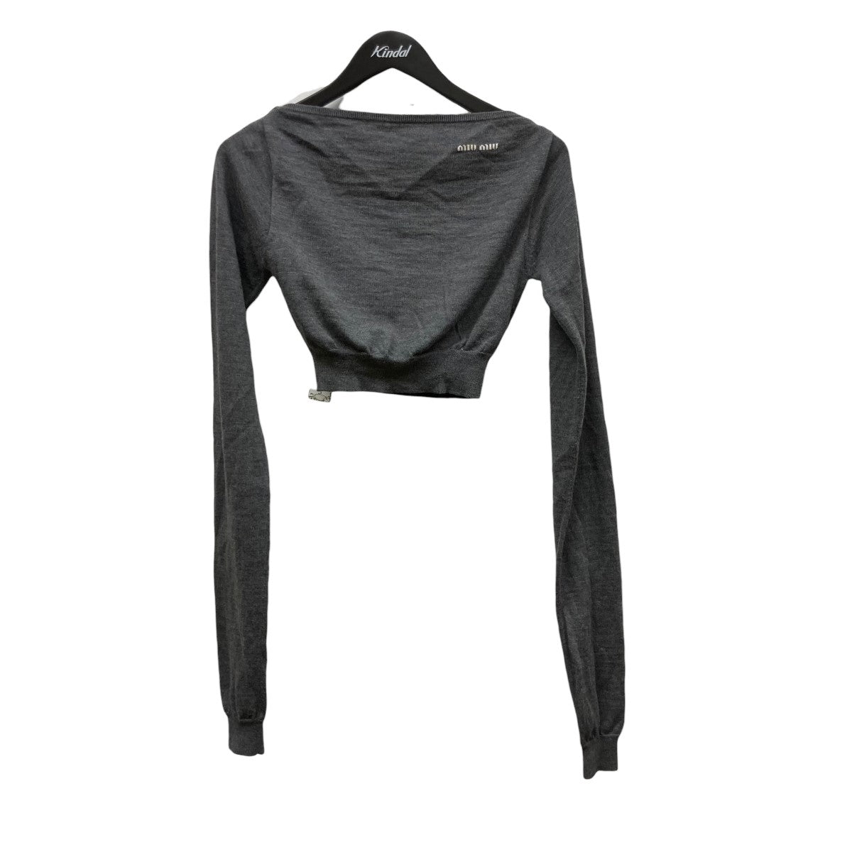 MIU MIU(ミュウミュウ) クロップド2WAYニットMMLB07 MMLB07 グレー