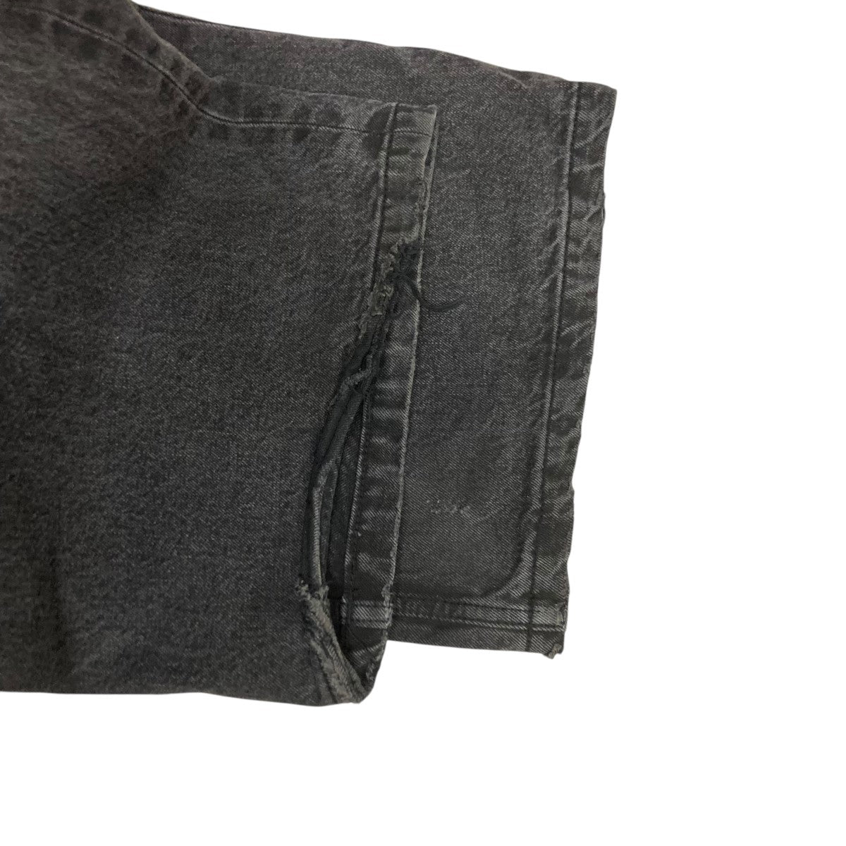 GRUNGE WIDE DENIM PANTSクラッシュ加工デニムパンツBR24AW-P1007
