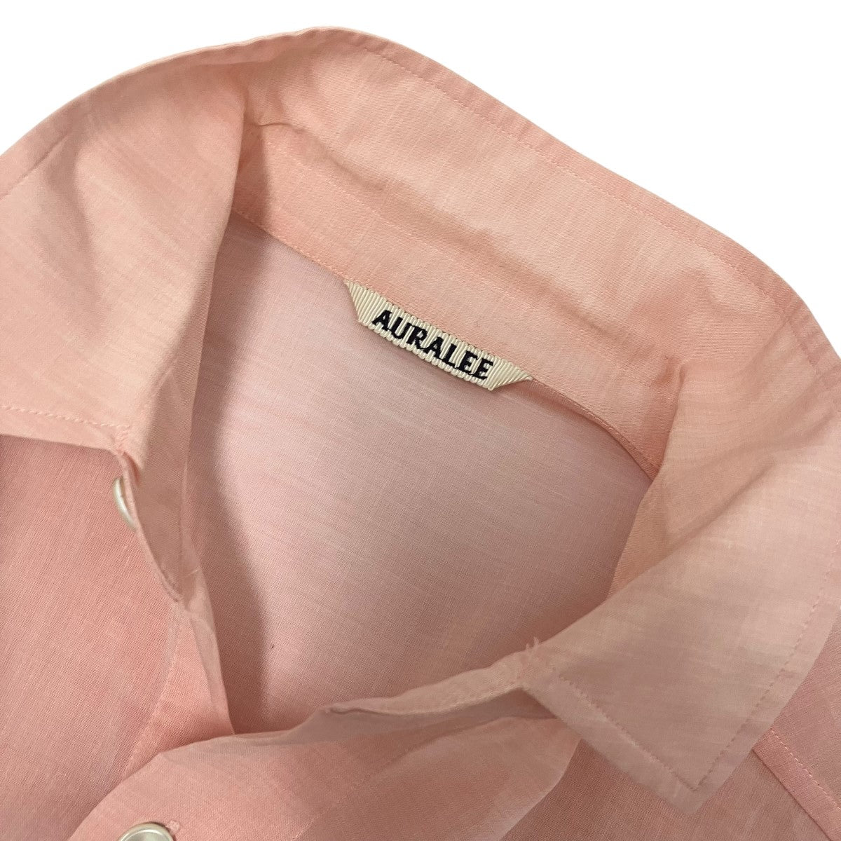 AURALEE 24SSHARD TWIST FINX ORGANDY HALF SLEEVED SHIRT半袖シャツA24SS02VO 古着・中古-6枚目のアイテム画像