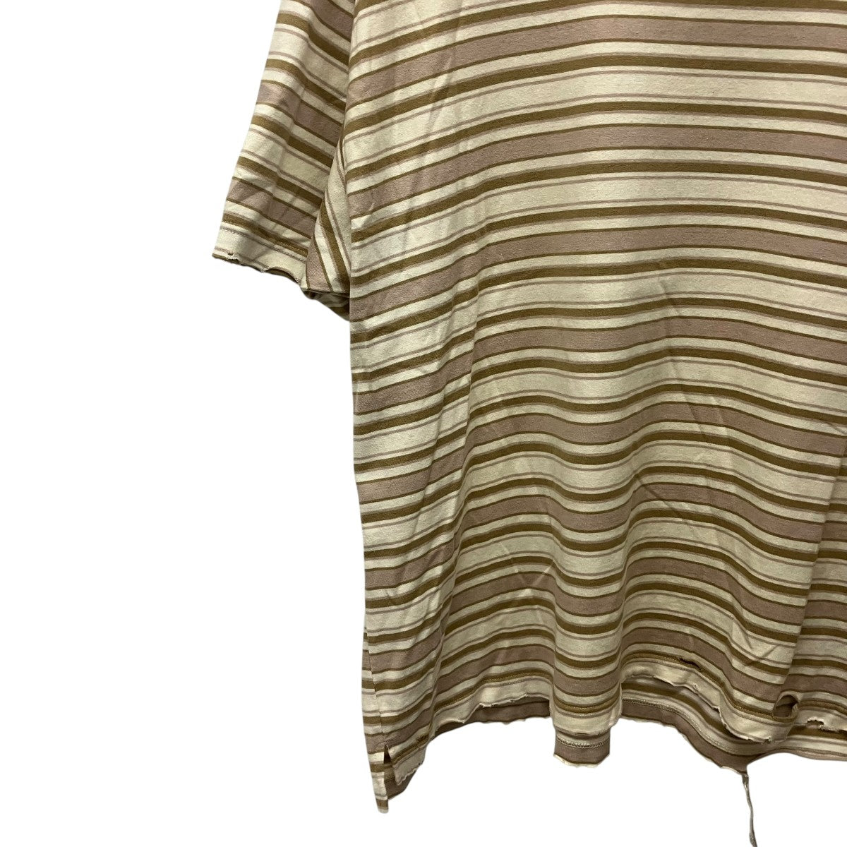 ANCELLM MULTI BORDER T-SHIRTダメージ加工ボーダーTシャツANC-CT51 古着・中古-5枚目のアイテム画像