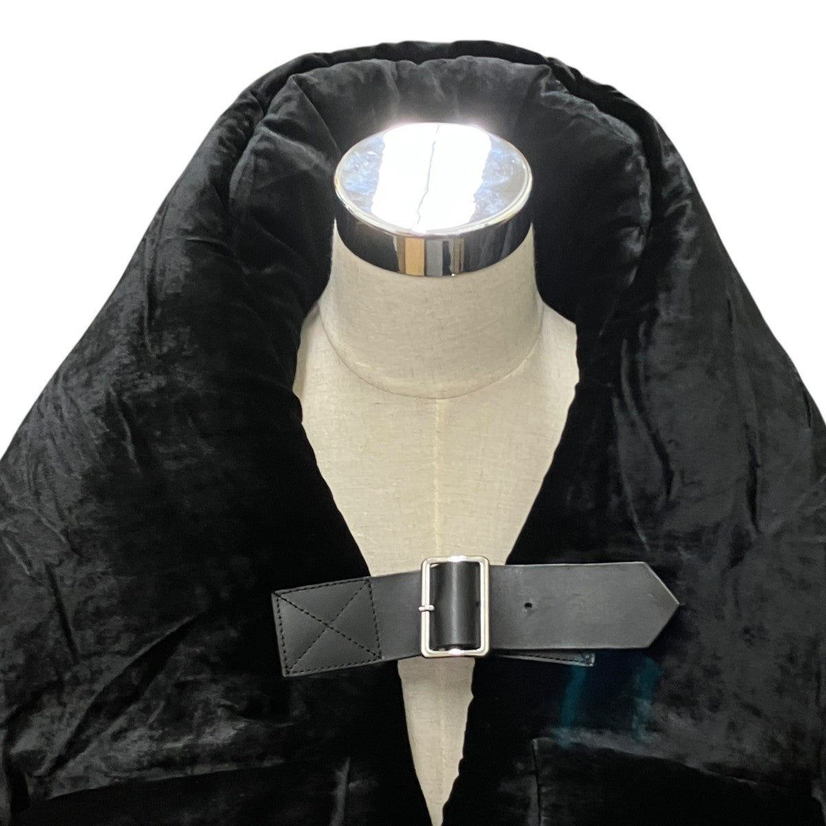 22AW2WAYシルク混中綿ポンチョ3J-V010