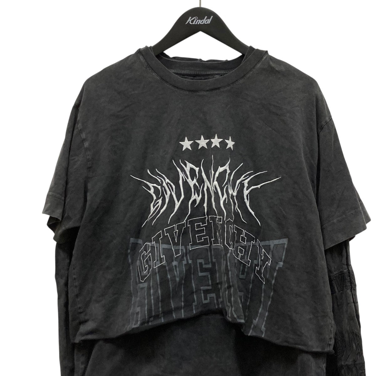 GIVENCHY Overlapped Embroidered TeeレイヤードカットソーBM71FC3Y8T 古着・中古-3枚目のアイテム画像