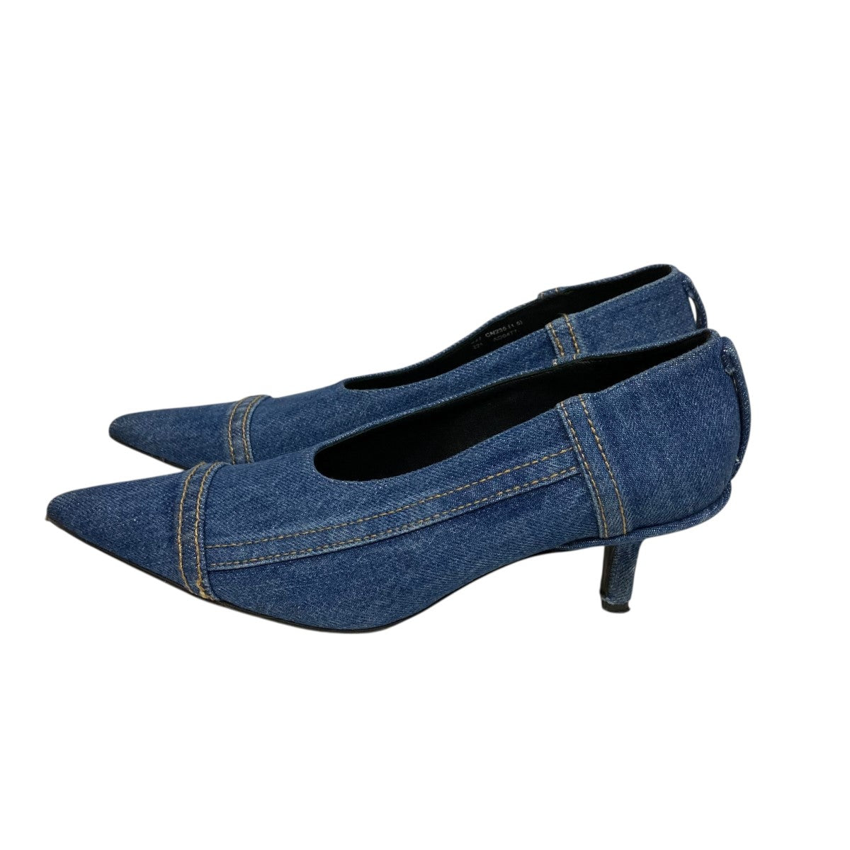 ACNE STUDIOS デニムヒールパンプス 古着・中古-3枚目のアイテム画像