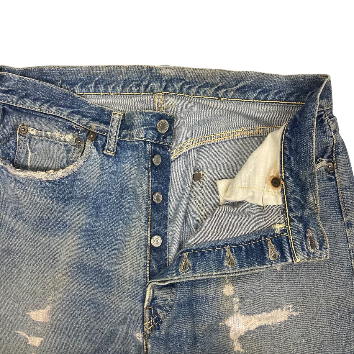 LEVI'S(リーバイス) 501 BIG E 均等Vデニムパンツ インディゴ サイズ