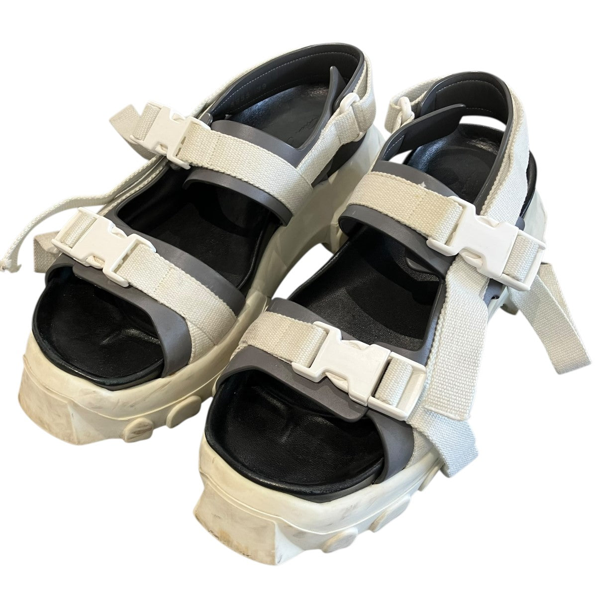 RICK OWENS ラバーソールストラップサンダル 古着・中古-1枚目のアイテム画像