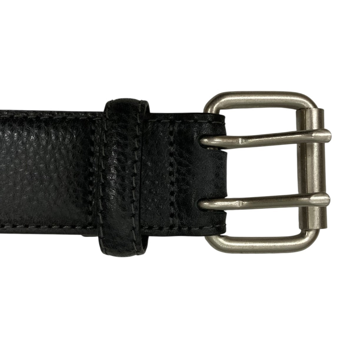 RELL TWO PRONG BELT IN WAXED LEATHERレザーベルト