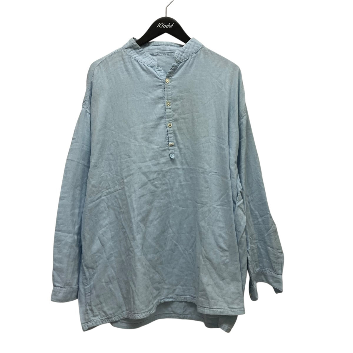 Porter Classic バンドカラープルオーバーシャツ 古着・中古-1枚目のアイテム画像