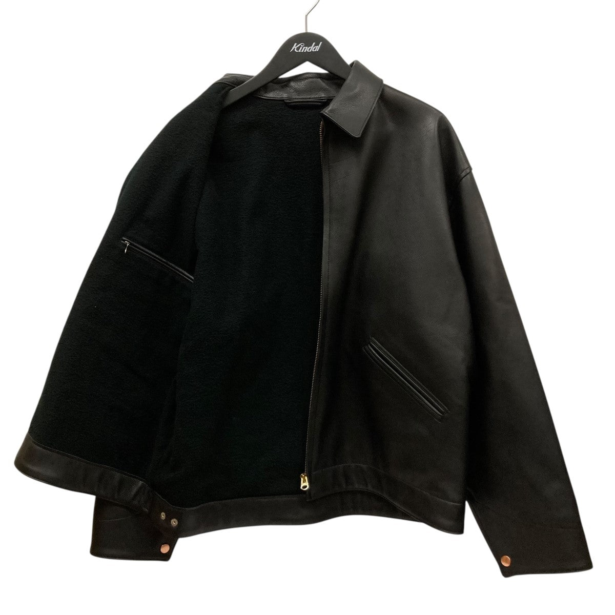 COMOLI(コモリ) 24AWカーフスキン ジップショートジャケットA03-01019