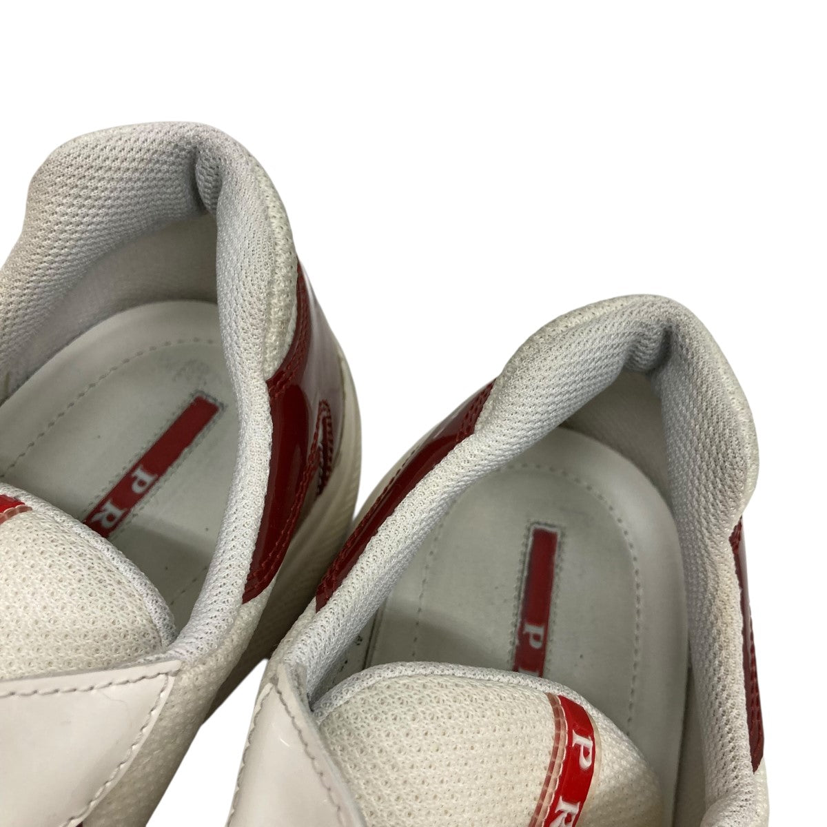 パテントレザーXテクニカルファブリック スニーカー4E3400