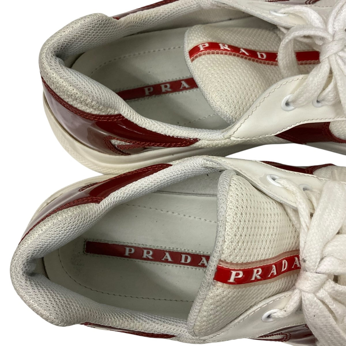 パテントレザーXテクニカルファブリック スニーカー4E3400