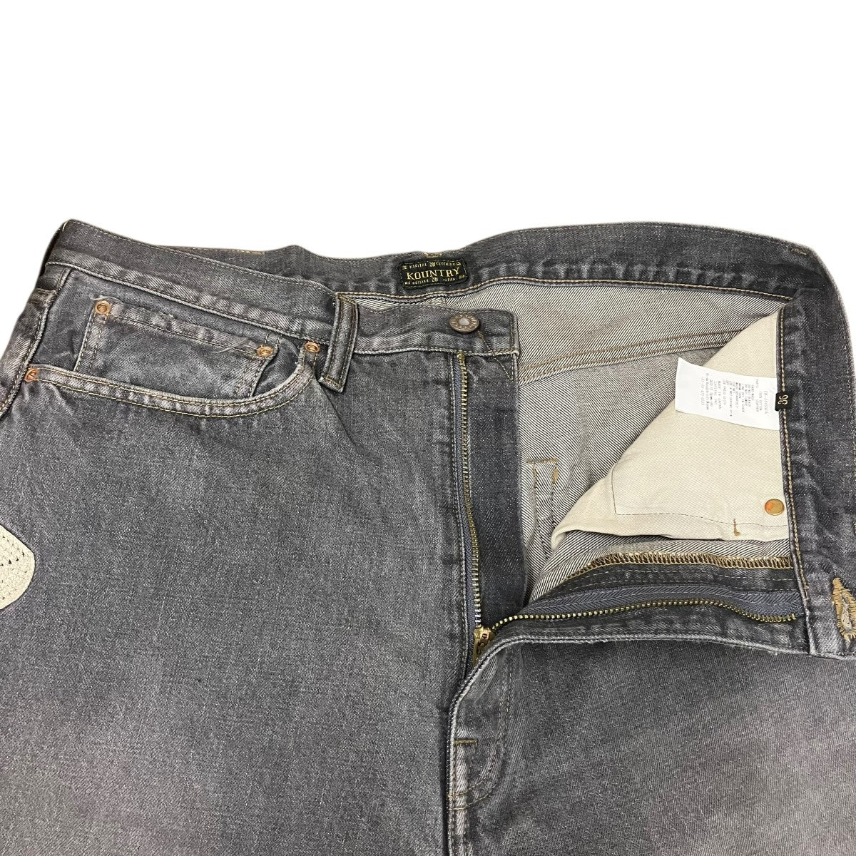 KAPITAL 14oz Denim 5P ShortsデニムボーンハーフパンツEK-1449SPA 古着・中古-5枚目のアイテム画像