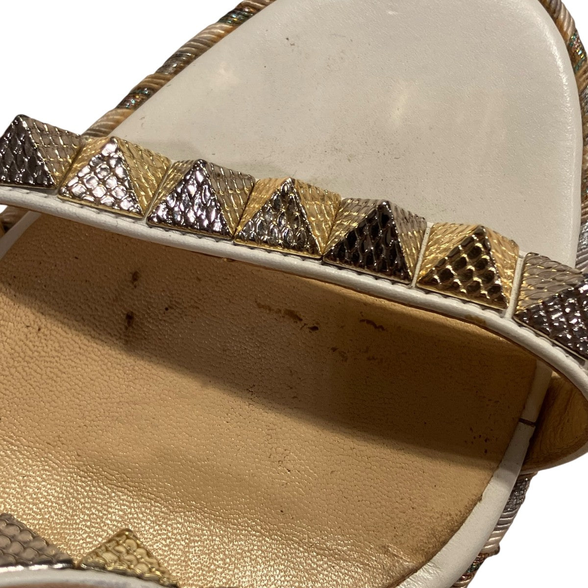 Christian Louboutin 厚底スタッズストラップサンダル 古着・中古-6枚目のアイテム画像