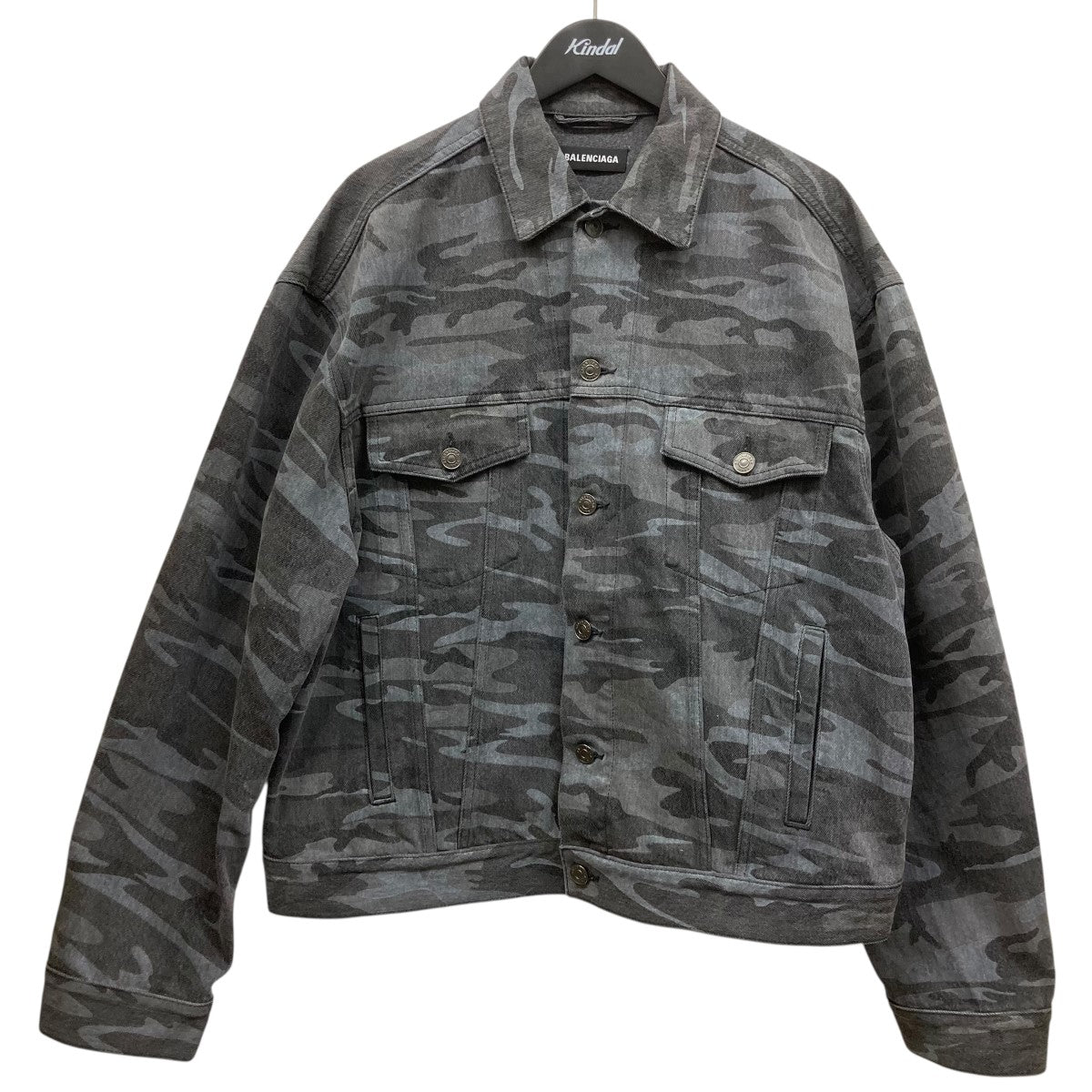 BALENCIAGA CAMO PRINT DENIM JACKETカモ柄デニムジャケット620731 TJW55 古着・中古-1枚目のアイテム画像