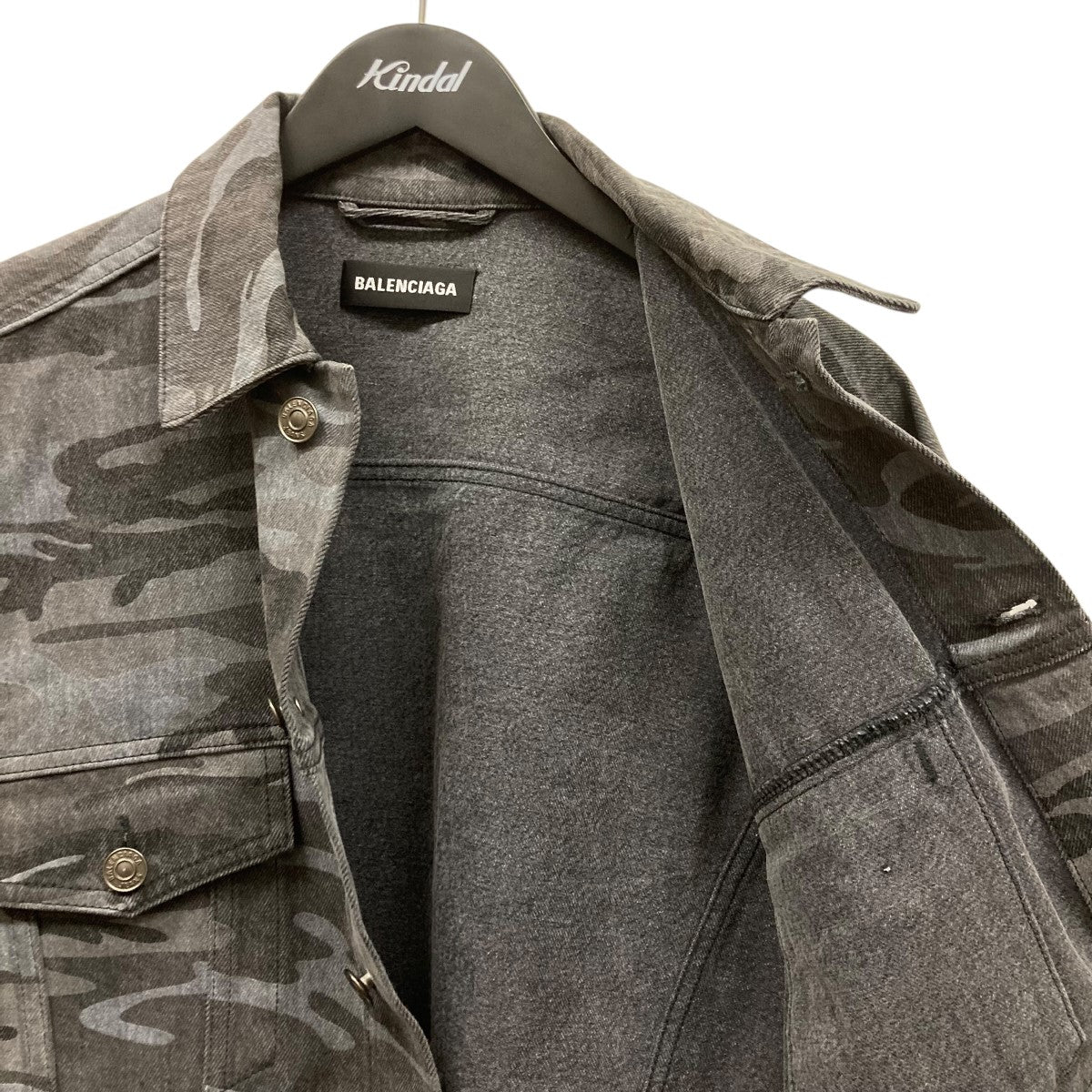 BALENCIAGA CAMO PRINT DENIM JACKETカモ柄デニムジャケット620731 TJW55 古着・中古-6枚目のアイテム画像