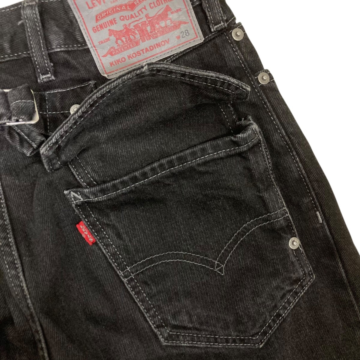 Kiko Kostadinov×LEVI'S デニムパンツ ブラック サイズ 28｜【公式