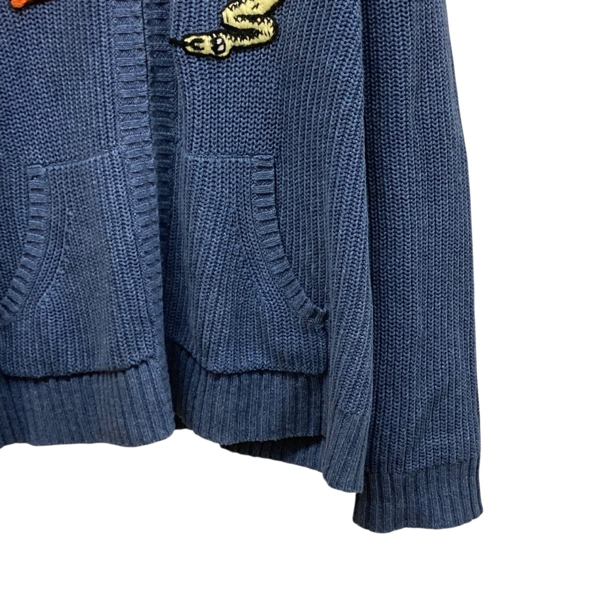 BRAIN DEAD ニットカーディガンSNAKE CHAEMER 古着・中古-4枚目のアイテム画像