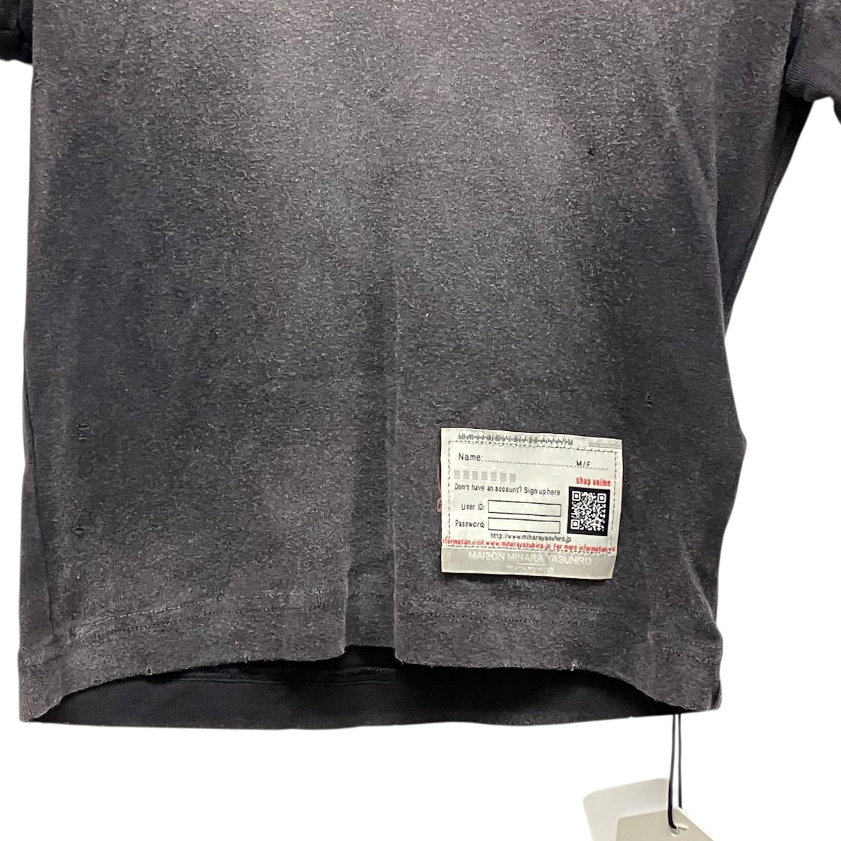 MIHARA YASUHIRO SUNFADE MINI TEEサンフェードミニTシャツB14TS582 古着・中古-4枚目のアイテム画像