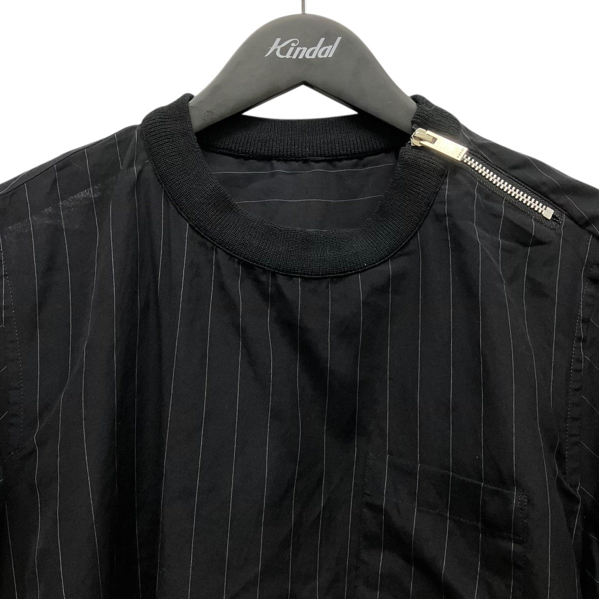 sacai 23SSストライプ半袖ブラウス23-06541 古着・中古-3枚目のアイテム画像