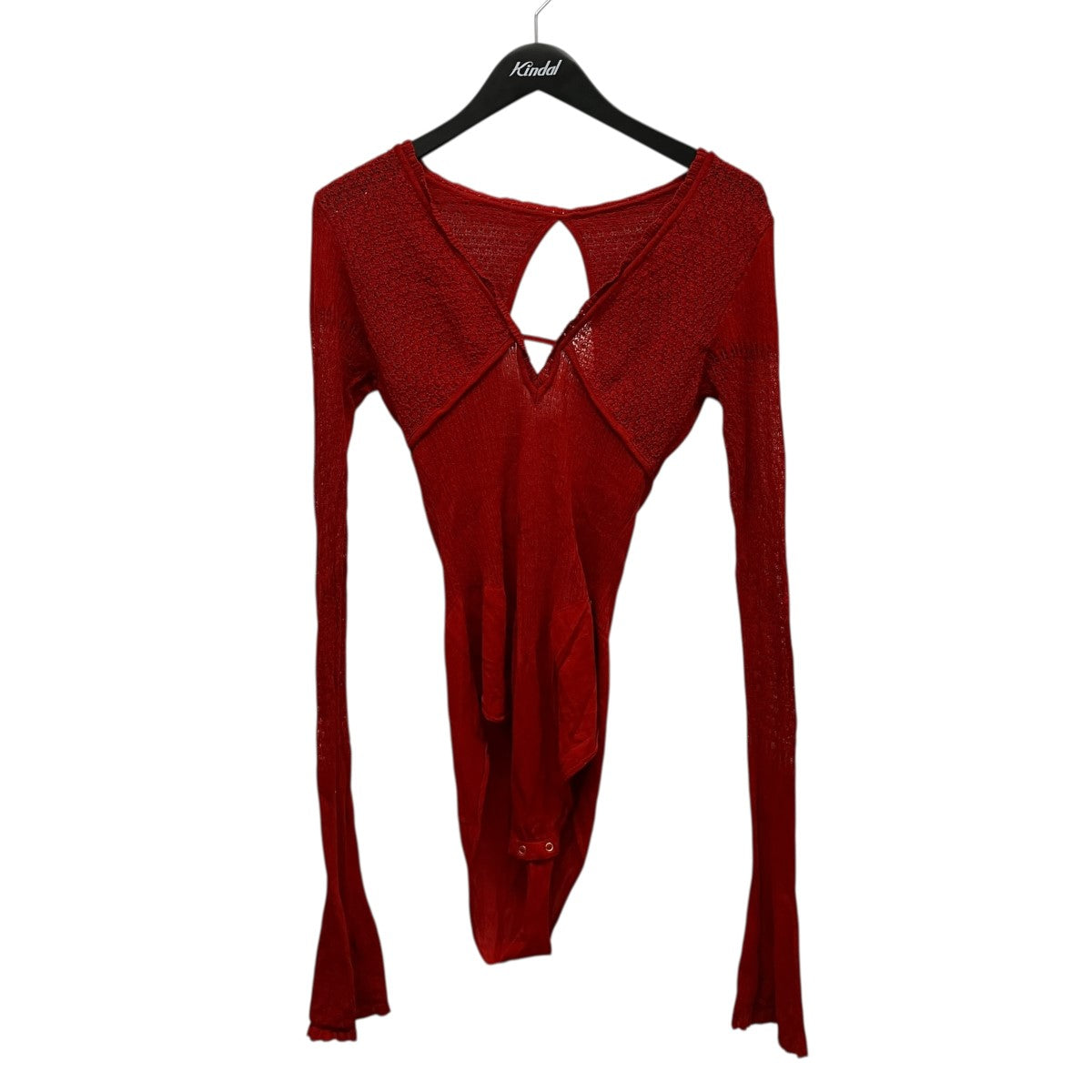 FETICO 24SSLACE KNIT V-NECK BODYSUITボディスーツFTC242-0703 古着・中古-1枚目のアイテム画像