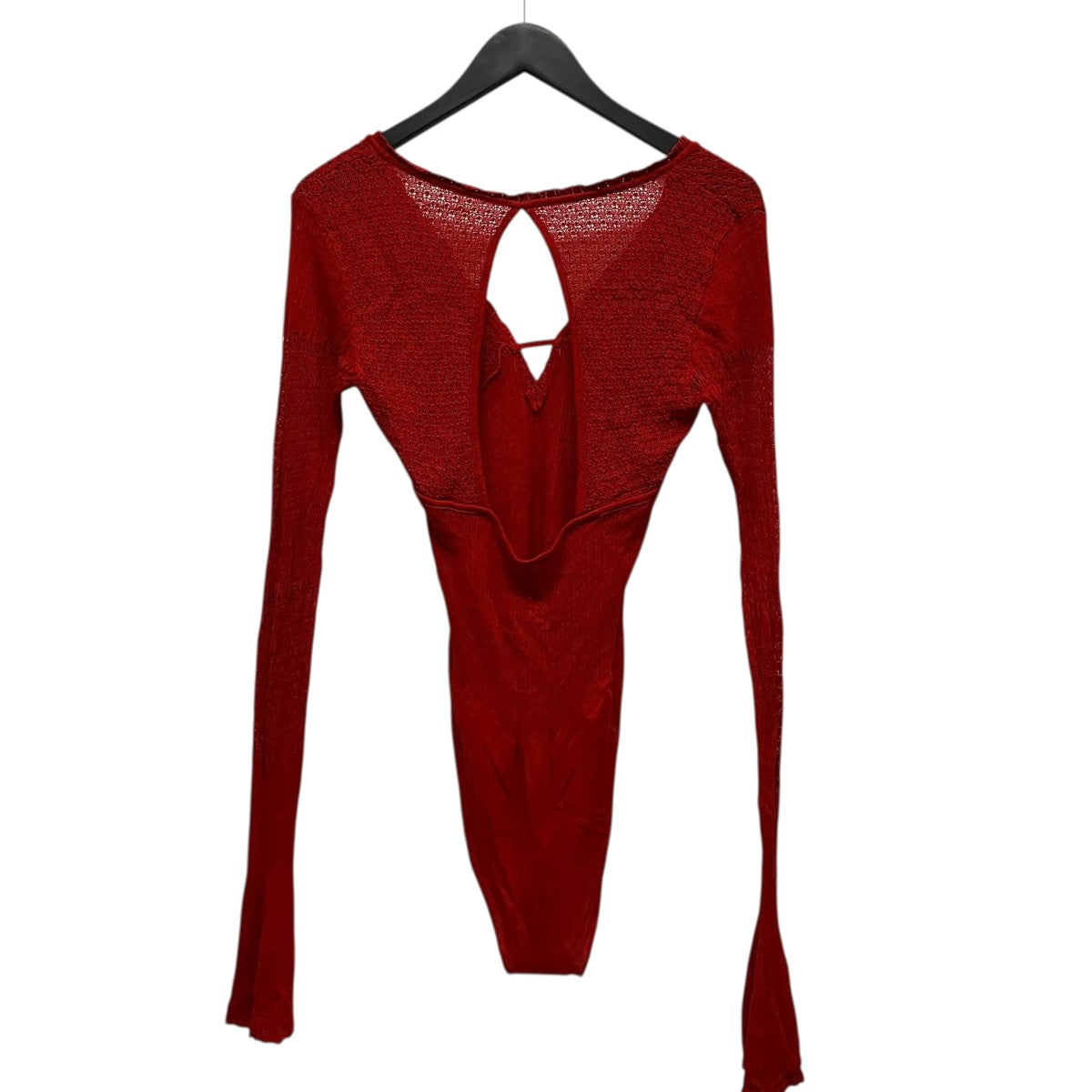 FETICO 24SSLACE KNIT V-NECK BODYSUITボディスーツFTC242-0703 古着・中古-2枚目のアイテム画像