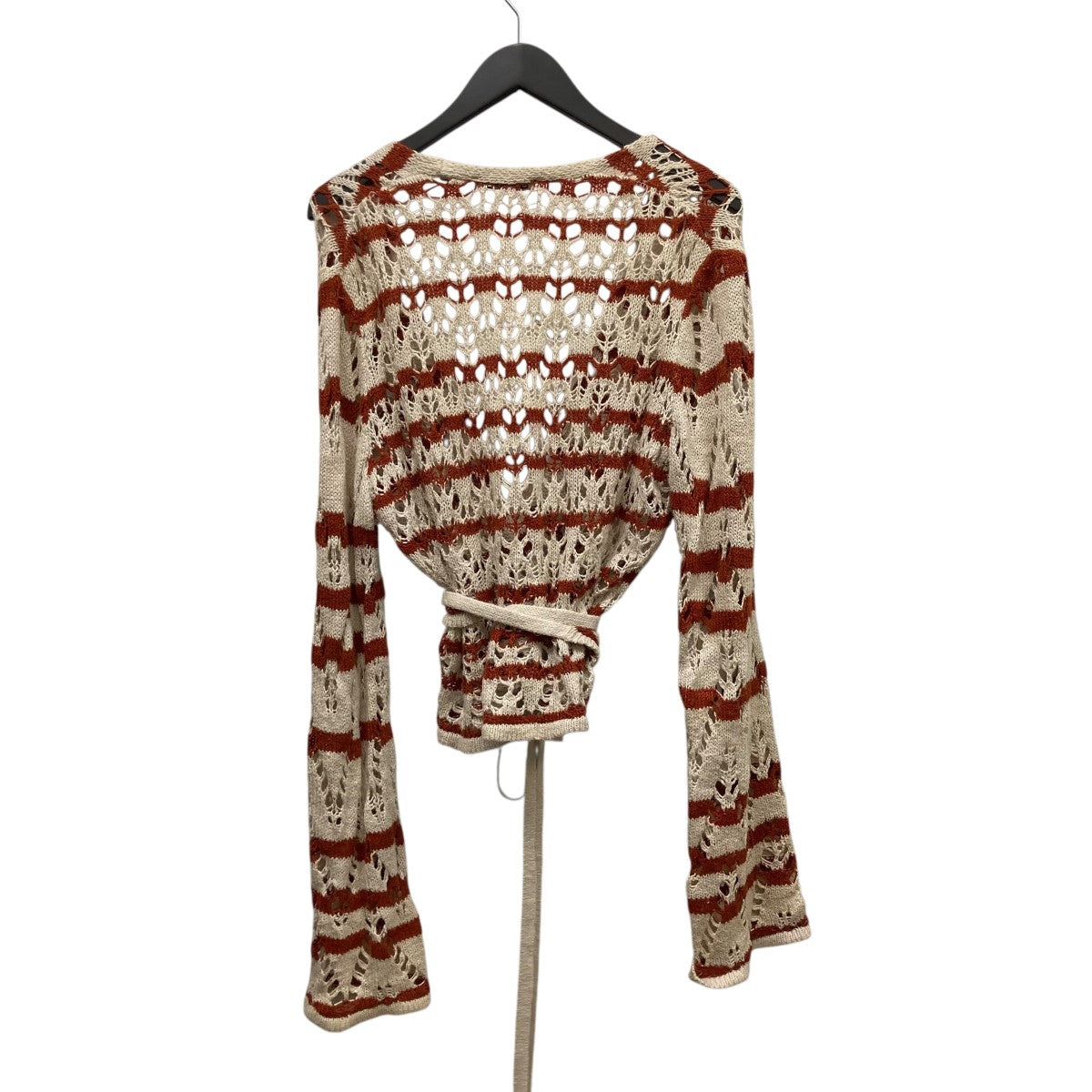 OUR LEGACY ボーダークロシェクロップドカーディガンW2223WZ WRAP KNIT 古着・中古-2枚目のアイテム画像