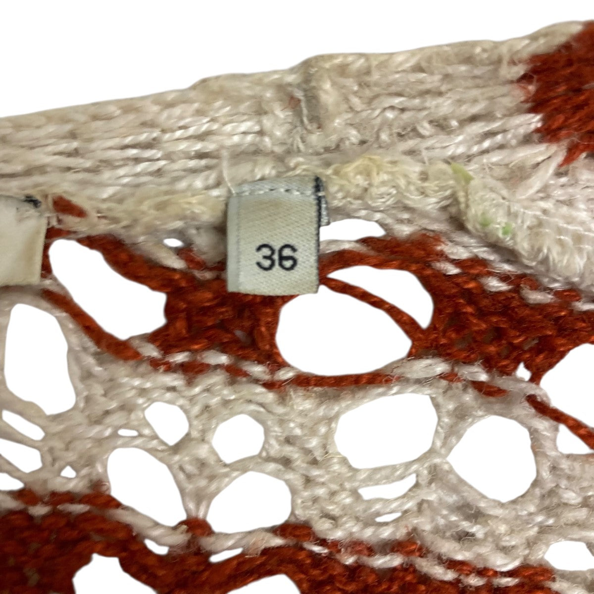 OUR LEGACY ボーダークロシェクロップドカーディガンW2223WZ WRAP KNIT 古着・中古-5枚目のアイテム画像